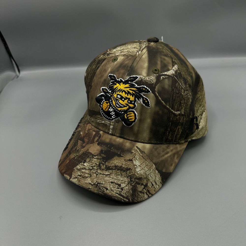 Russell Wichita State Shockers Camo Hat WSU WuShock Mossy Oak Adjustable Cap